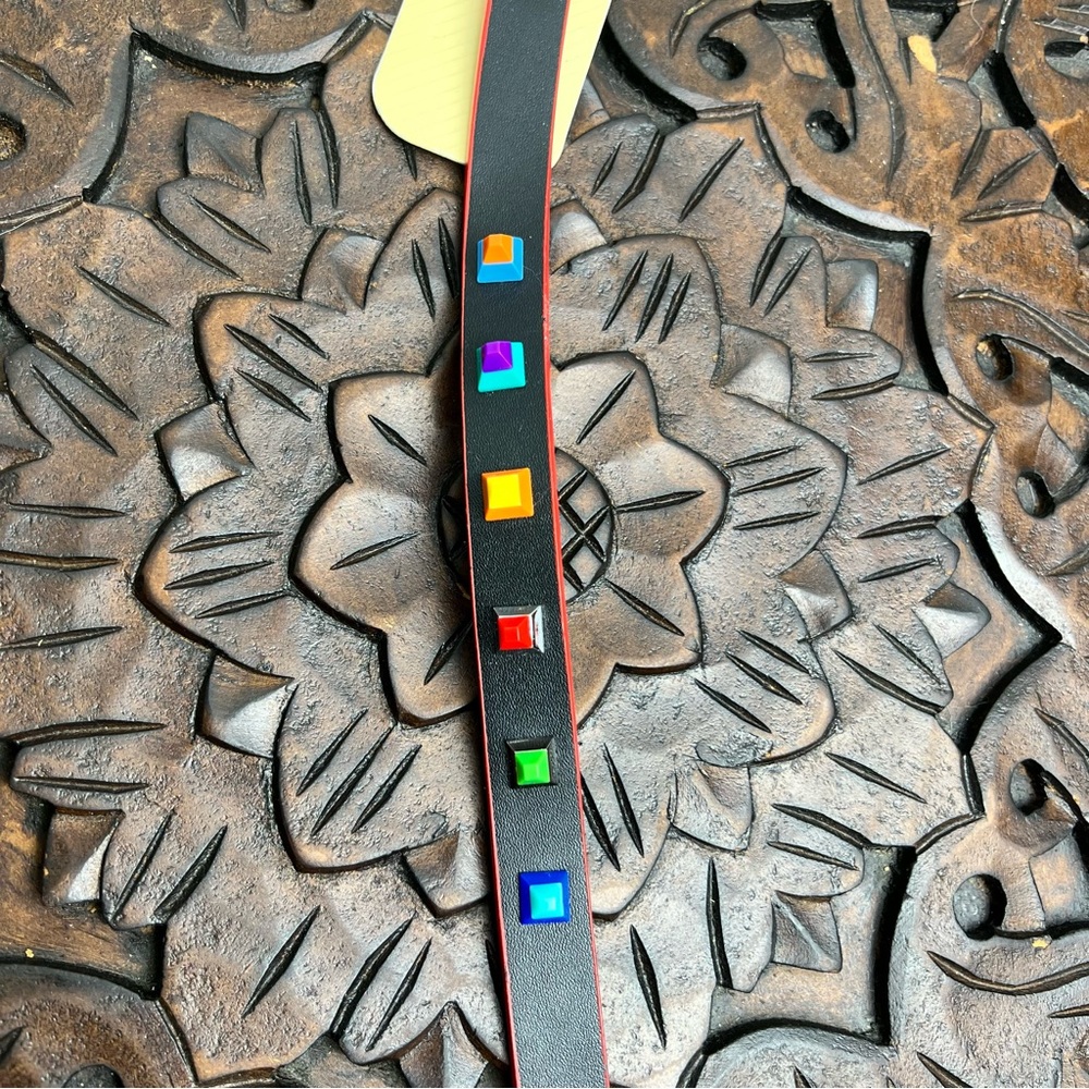 NEW Bond & Co Rainbow studded collar, Small